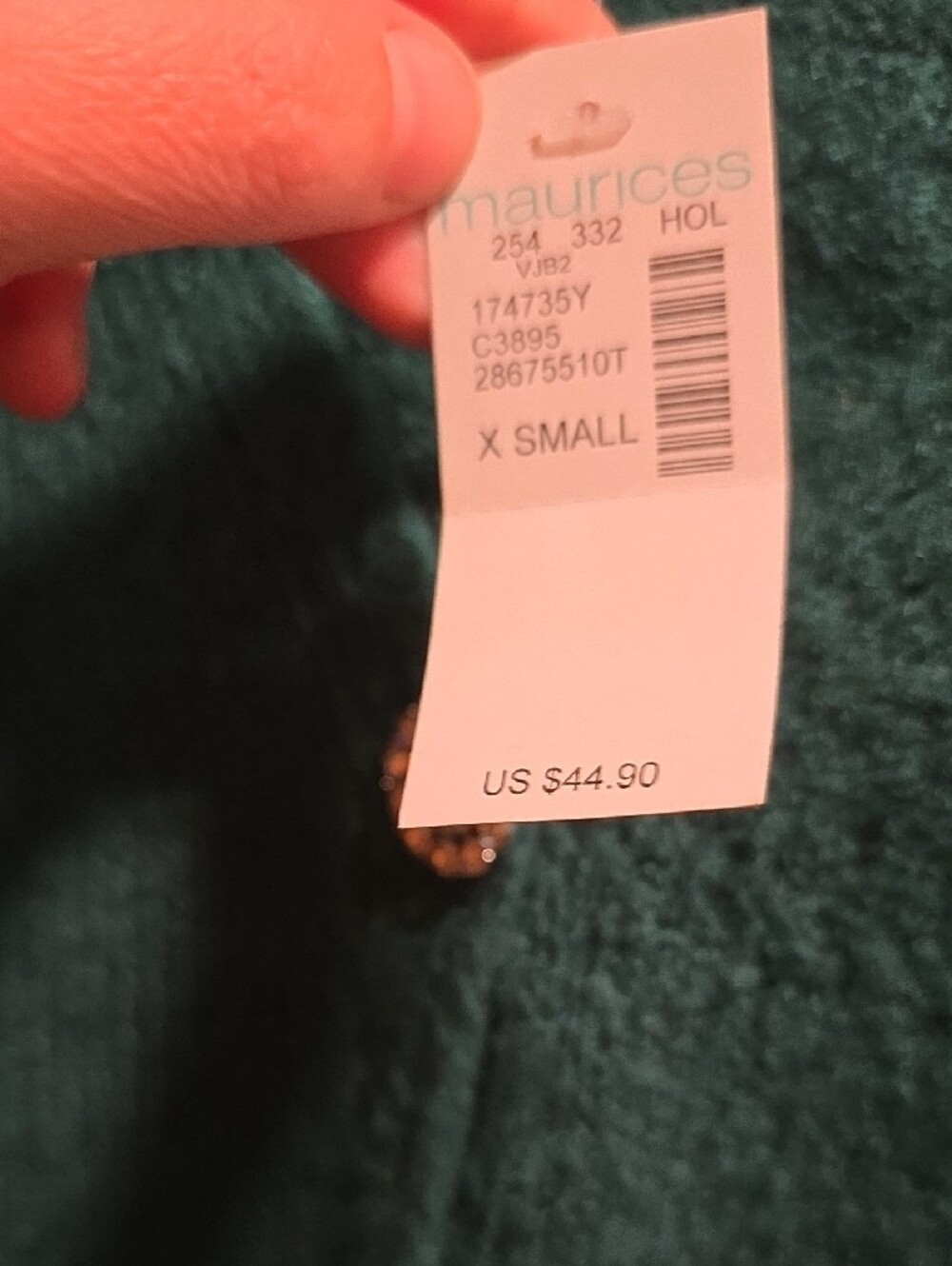 Maurices Teal V-Neck Button Front Cardigan NWT XS - Picture 3 of 5